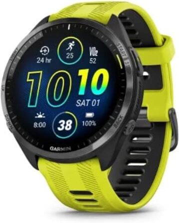 Розумний годинник Garmin Forerunner 965 Unisex Чорний/Жовтий, Стандартний