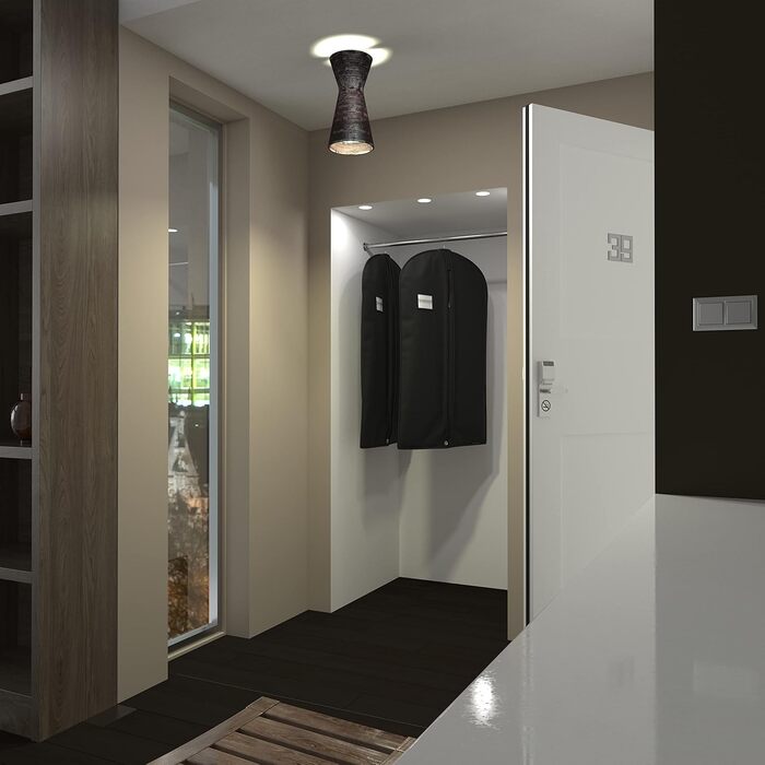Чохли для одягу Hangerworld, чорні, 100x61 см, для зберігання та транспортування