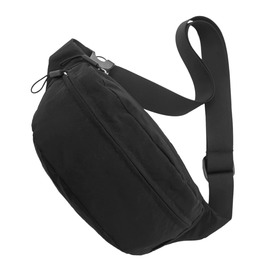 Поясна сумка чоловіча/жіноча водонепроникна для подорожей, фестивалів, спорту та міста (чорна)