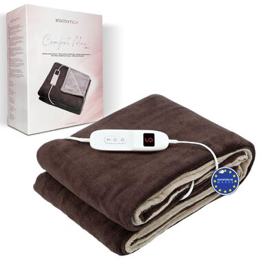 Електрична ковдра Comfortmax Double | 180x130 см | 9 температурних режимів | Знімний пульт | Швидкий нагрів | Автоматичне вимкнення | Захист від перегріву | Можна прати в пральній машині
