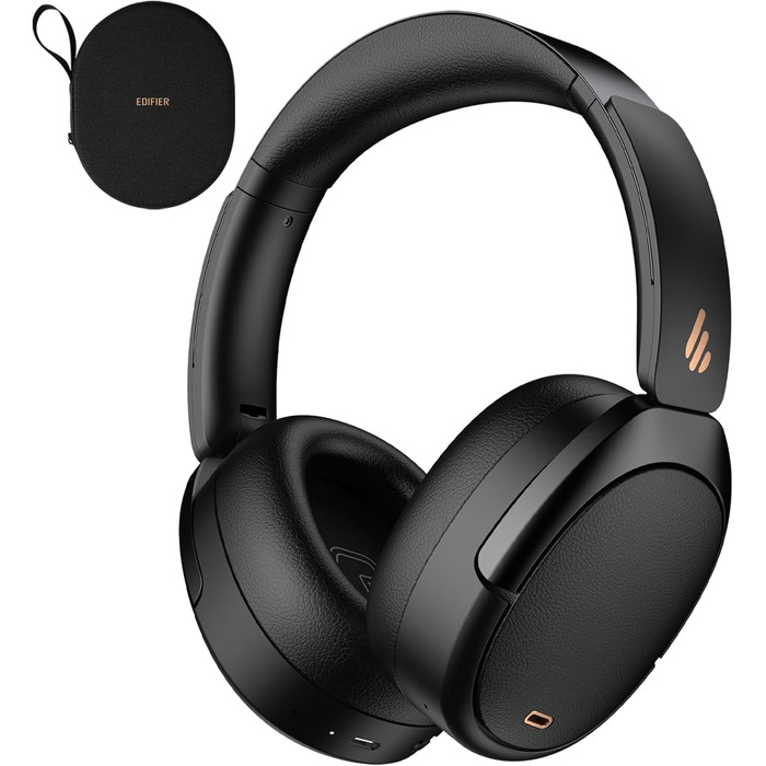 Edifier WH950NB: Бездротові навушники з активним шумозаглушенням, LDAC, Hi-Res Audio, Bluetooth 5.3, 55 годин роботи, чорний