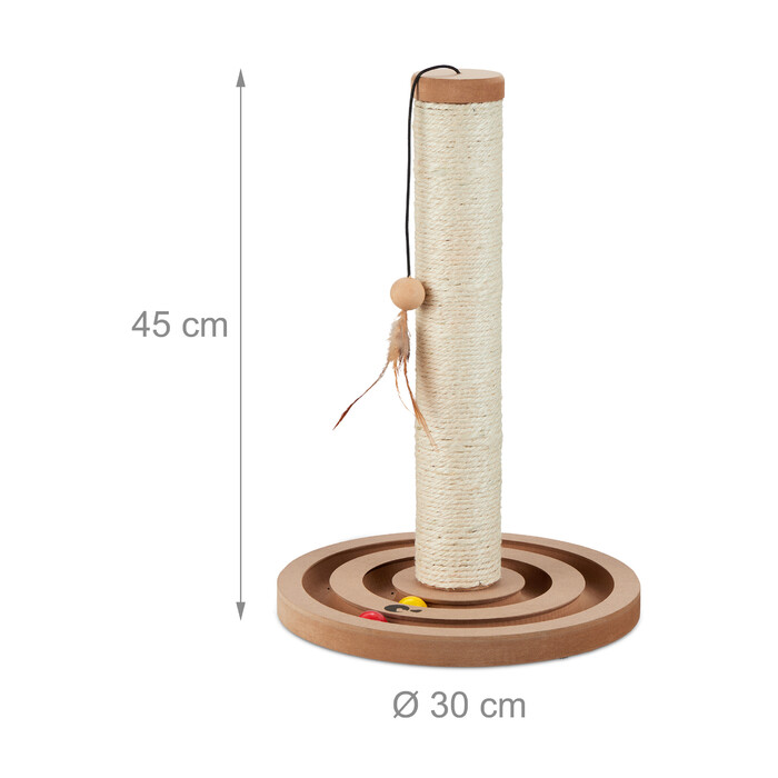 Relaxdays Scratching Post with Toys