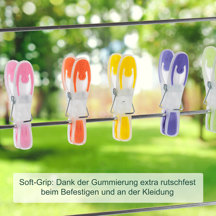 Прищіпки для білизни Relaxdays Soft-Grip, 75 штук