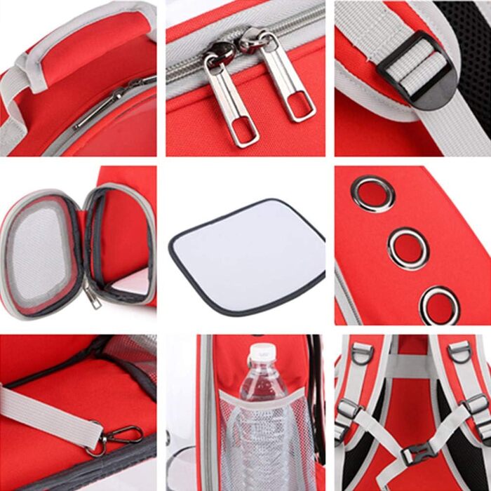 Рюкзак-переноска для тварин: прозорий, водонепроникний, для котів, собак, цуценят, дозволений для авіаперельотів