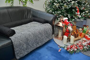 Крісло-ліжко для собак Raikou: зручне та захисне, 70x90 см, сірий меланж