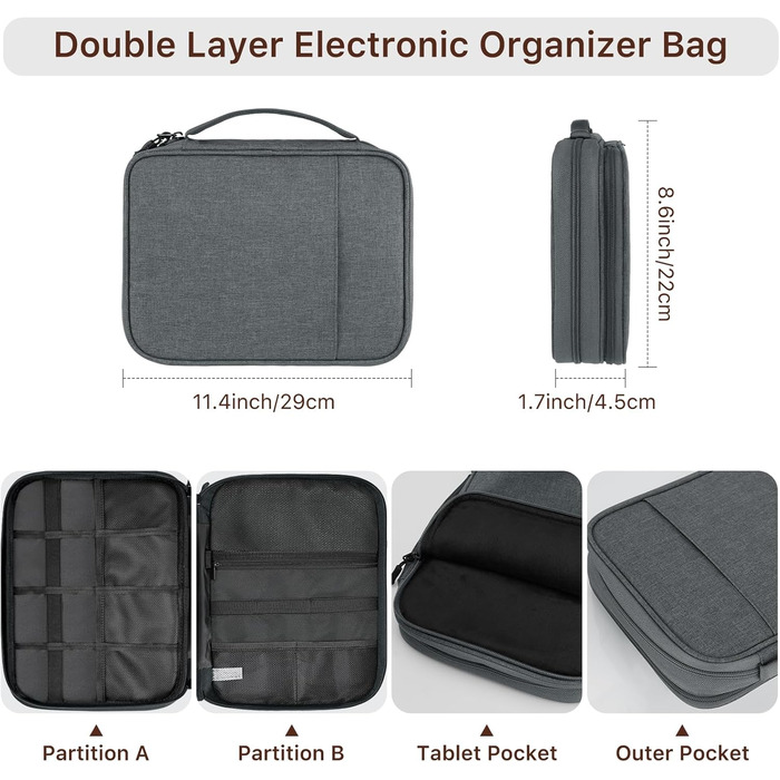 Органайзер для гаджетів Dadanism - універсальна сумка-чохол для планшетів 9-11