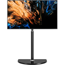 Adjustable TV Stand for 32-65 inch LED LCD OLED TVs - Swivel & Height Adjustable, up to 40kg, Cable Management