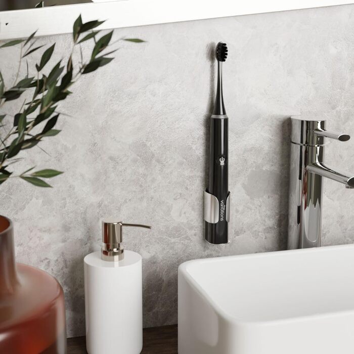 Електрична зубна щітка My Variations чорна: 5 режимів, таймер 2 хв, акумулятор на місяць