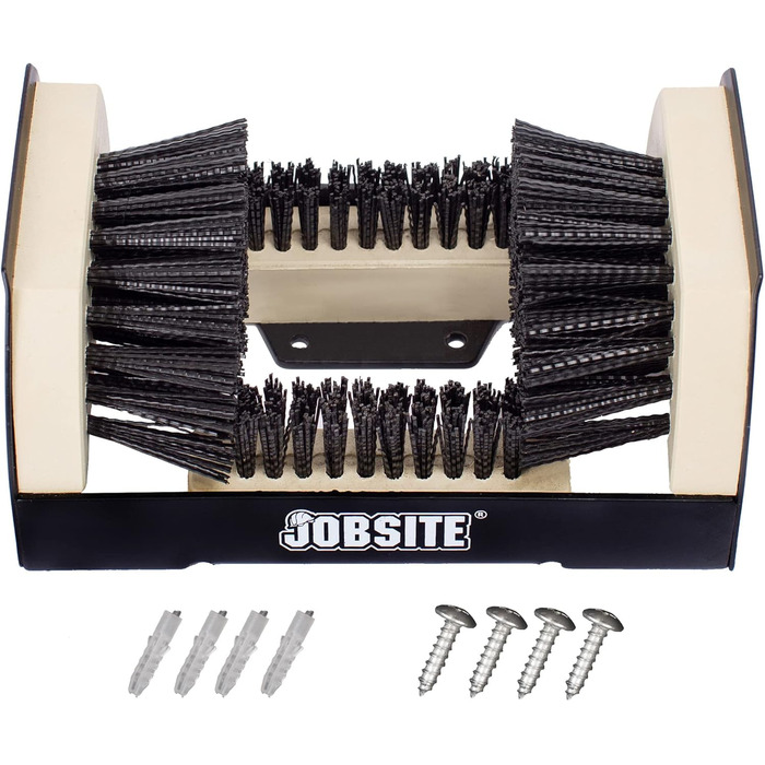 JobSite The Original Boot Scrubber - The Original All-in-1 All-Weather Boot, Shoe Cleaning, Polishing, and Scrub Brush