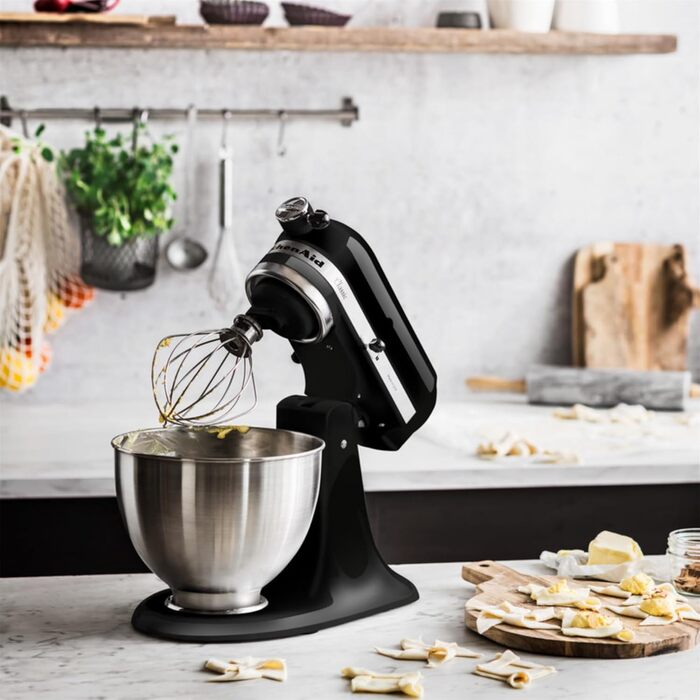 Кухонний комбайн KitchenAid 5K45SSEWH Classic (4,3 л, чорний)