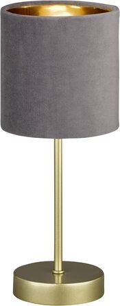 Торшер Fischer & Honsel Aura: класичний дизайн, золото, м'ятний, тканинний плафон, висота 34 см