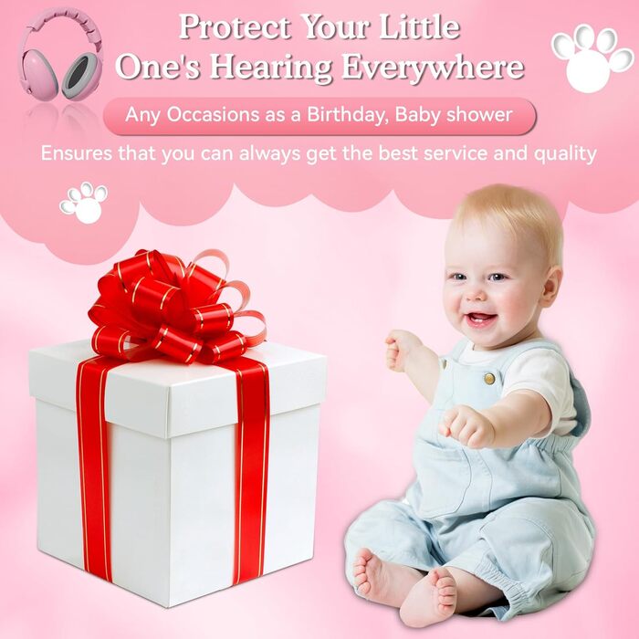 Навушники для захисту слуху для малюків Mumba (рожеві)