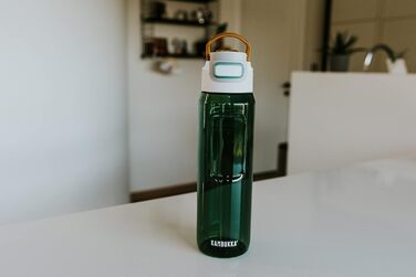 Kambukka Water Bottle - ELTON Model - 500/750/ - Water Bottle - dirt and odor resistant - shockproof - dishwasher safe - easy to clean - Milliliter markings (Olive Green 2.0, 1000 ml)