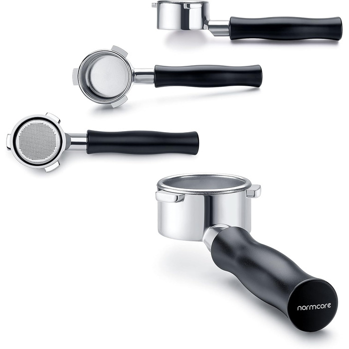 Портфільтр Normcore 54 мм без дна з фільтром для кавомашин Breville 870/875/878/880 та інших серії 8, подвійний фільтр для еспресо