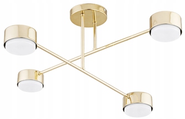 Підвісна люстра Elko-Lighting золота, 4 точки освітлення GX53, сучасний стиль