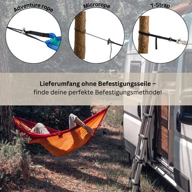 Гамак Amazonas Ultra-Light Adventure Coyote Kingsize (275x140 см, до 150 кг) - надлегкий, зелений