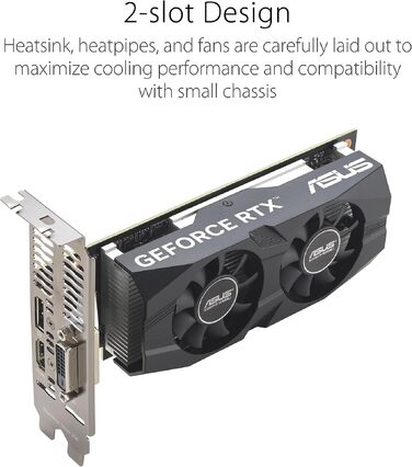 Ігрова відеокарта Asus GeForce RTX 5050 OC Edition, 8GB GDDR6, PCIe 5.0, DLSS 4, 2.5-Slot Design