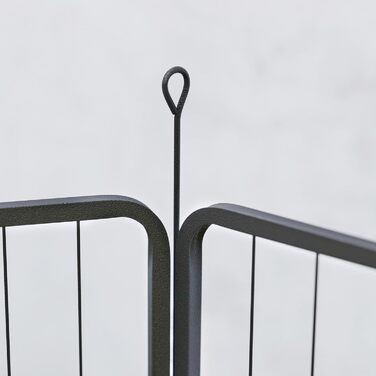 PawHut Вольєр для цуценят 6-гранний, з 6 секцій, дверцятами, захисним тентом, 100 см, для собак та котів, для дому та вулиці