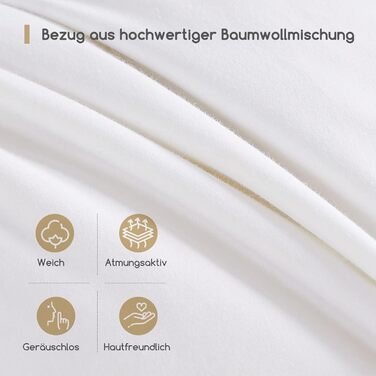 Homyrium Down Comforter 155x220 All-Season Comfort Bedspread 155x220 Down Warm Feather Comforter 50% Down Fill Weight 900 gr, Oeko-TEX and RDS Certified 155x220 cm All-Season Comforter - White