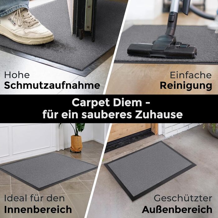 Килимок для дому Carpet Diem: вхідний, антиковзаючий, 60x80/90x150 см, бежевий