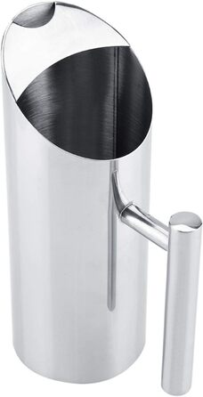 35 oz Water Carafe Pitcher Stainless Steel Water Jug Pitcher for Home Office Hotel Cold Water Iced Tea Wine (1L)