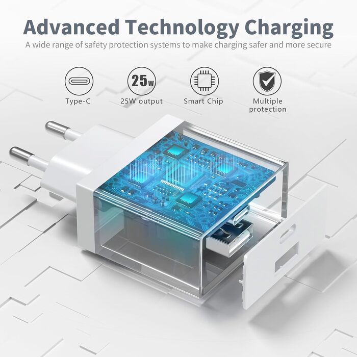 Зарядний адаптер USB-C 20W Mcukdae 01 - Заміна для iPhone, Galaxy та інших смартфонів