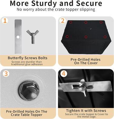 Накладка на собачий вольєр Rockever 96,5 см, пластикова, з антиковзаючим покриттям, легко миється, з кріпленнями (для вольєру 91,4 см)