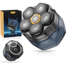 Електричний голчастий стайлер для голови Kibiy з 6 магнітними головками, IPX7 водонепроникний, LED-дисплей, зарядка Type-C, неслизький дизайн