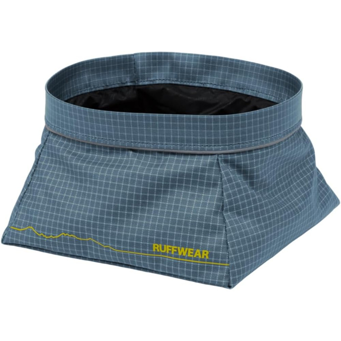 RUFFWEAR Great Basin: Складаний дорожній миска для собак, 1 л, Slate Blue (Small)