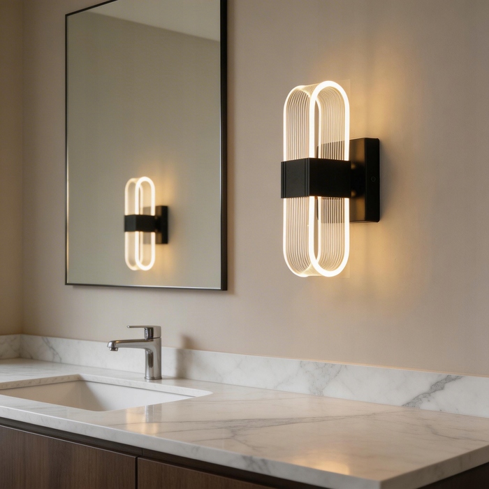 Настінний світильник-бра LED Loft, чорний, 10 Вт (3000К/4500К/6000К)