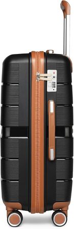 Чемодан British Traveller середнього розміру з TSA-замком, 66 x 43.3 x 28.5 см, з поліпропілену, ручна поклажа