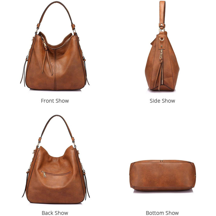 Сумка жіноча Reaer середнього розміру, шопер велика, PU шкіра, чорно-пісочний колір, на блискавці (L, коричнево-золота блискавка)