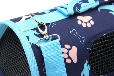 Транспортувальна сумка для котів BPS, 3 розміри S/M/L, блакитна (37 x 20 x 22 см)