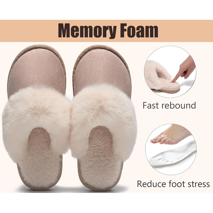 Тапочки домашні жіночі та чоловічі зимові з піною пам'яті, м'які, теплі, антиковзаючі, зручні, для дому та вулиці (40.5/42 EU, Santorini)