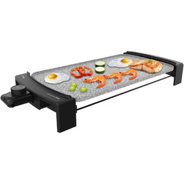 Електричний гриль Cecotec Tasty & Grill 3000 RockWater, 2600 Вт, покриття RockStone, чорний, сталевий