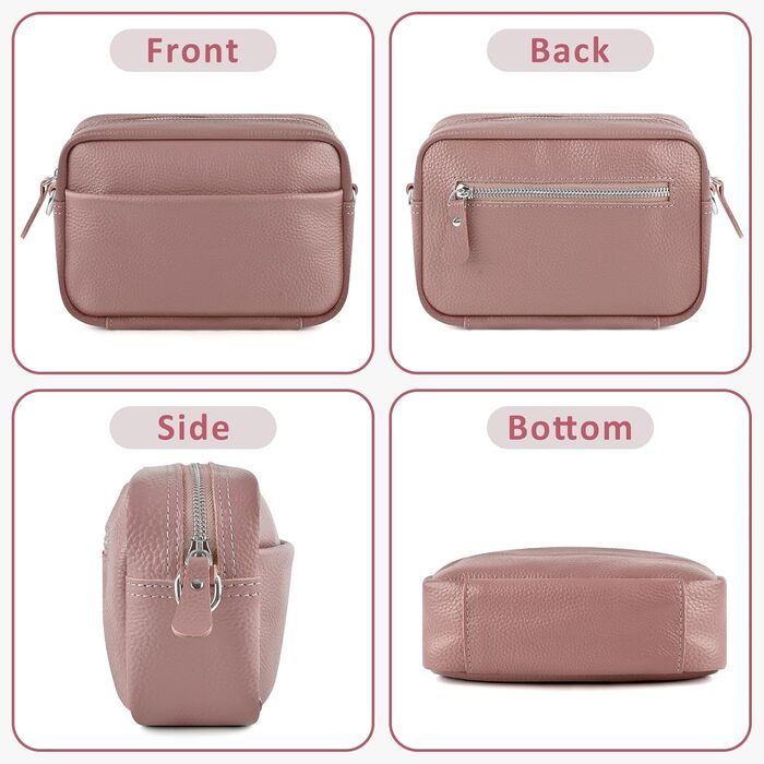 Сумка жіноча BROTOU через плече з натуральної шкіри, чорна крос-боді з широким ременем та відділеннями для карт