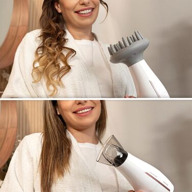 Фен Cecotec IoniCare PowerundGo Heaven: 2000W, 2 режими температури, 2 швидкості, холодний струмінь, концентратор та дифузор, система догляду за волоссям