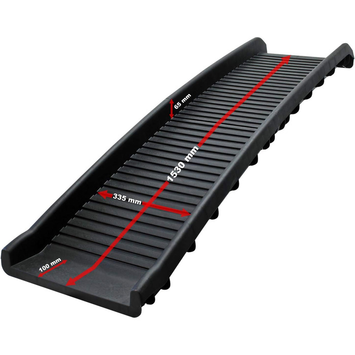 Рампа для собак Wiltec, 156x40 см, складана, з пластику, до 90 кг, протиковзка