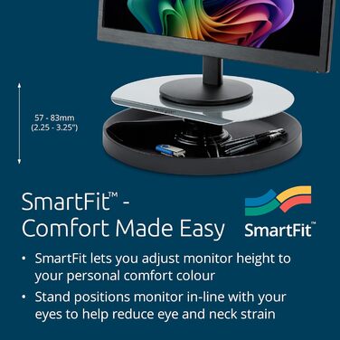 Поворотна підставка для монітора Kensington SmartFit, регульована висота, 60049EU