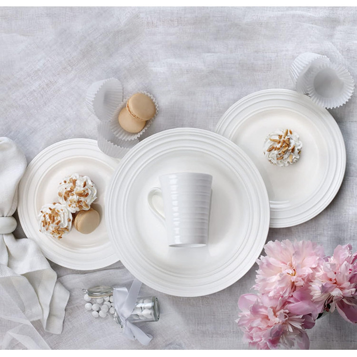 Сервіз MIKASA Ciara з 16 частин з тонкого кісткового порцеляну, 5224193