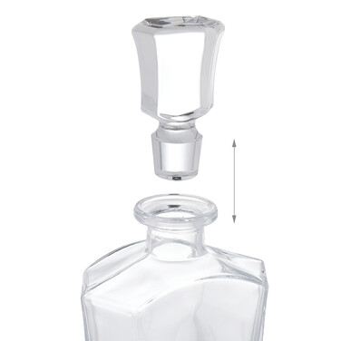 Relaxdays 5-Piece Whiskey Set with Decanter & Glasses