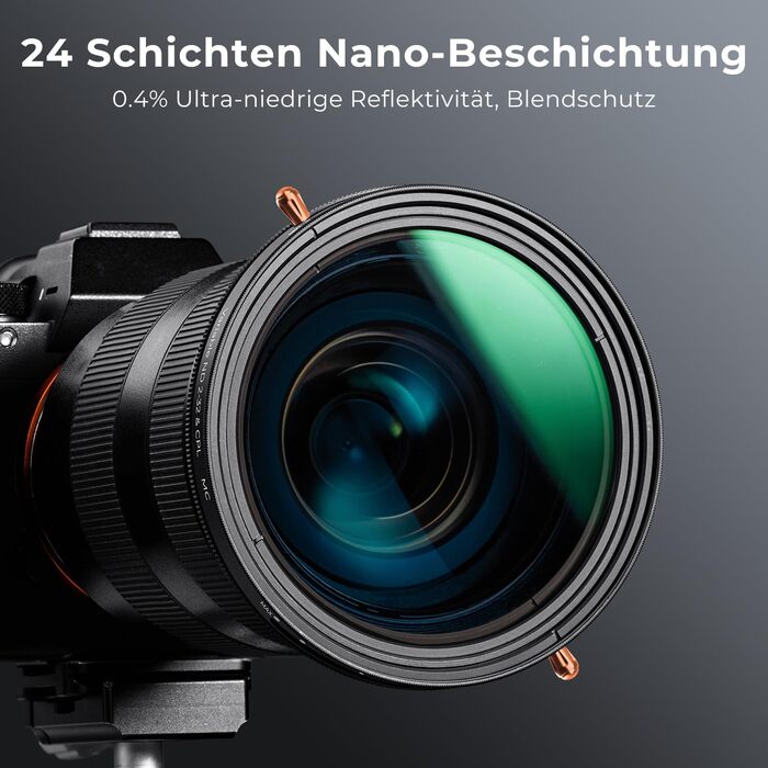 Фільтр K&F Concept Nano-D Serie 82mm 2-в-1: ND та CPL (Поляризаційний)