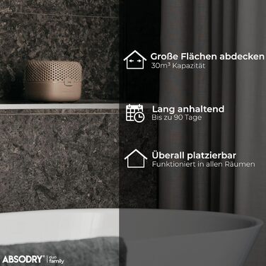 AbsoDry Duo Family - Dehumidifier for Apartments without Electricity - for Best Air Quality - Room Dehumidifier for Cellars, Bathrooms, Bedrooms - against Mold - Dehumidifier for Apartments - Dehumidifier - Forest Green