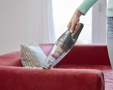 Акумуляторний пилосос BLACK+DECKER BHHV315B-QW Lithium Dustbuster з циклонною технологією та щілинною насадкою, безмішковий, білий/синій