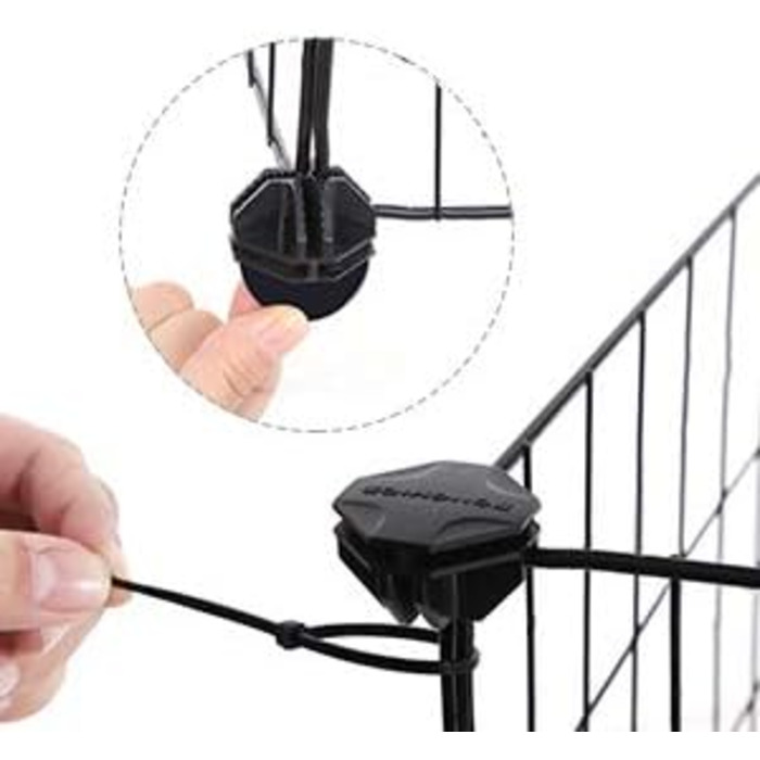 Клітка для дрібних тварин SONGMICS LPI01H, металева, 143 x 73 x 46 см, чорна