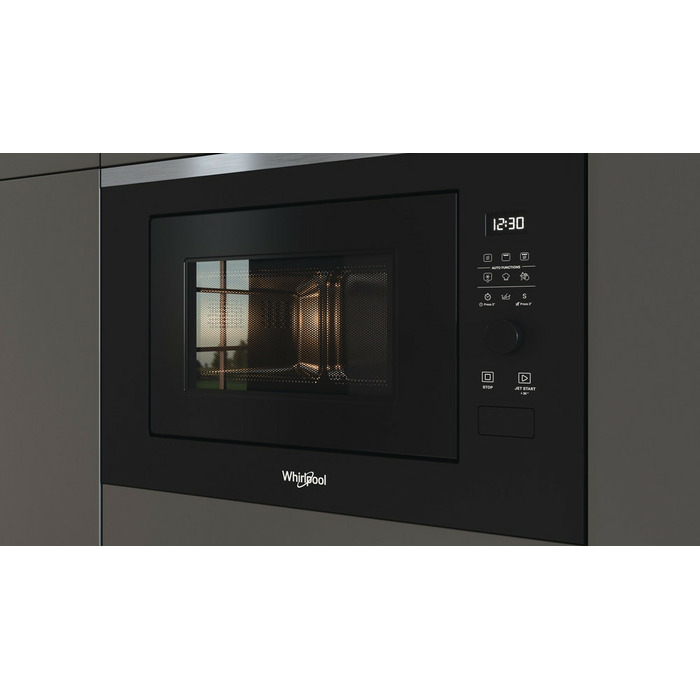 Мікрохвильова піч Whirlpool WMF250G з грилем, 25 л, нержавіюча сталь