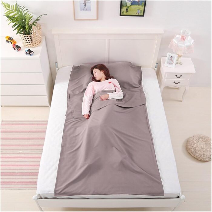 GIJMZY Sleeping Bag Liner Lightweight Sleeping Bag Liner Sleeping Bag Outdoor Camping Hotel Travel Sheet