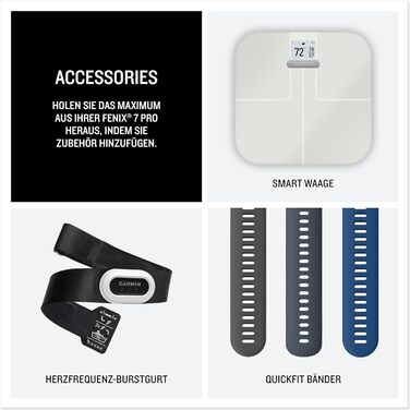 Розумний годинник Garmin fēnix 7S Pro з сонячною лінзою, GPS, кольоровим дисплеєм та підтримкою GarminPay