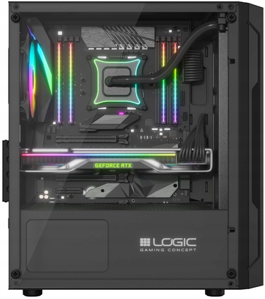 Корпус для комп'ютера Logic Concept Aramis AGRB Mini Tower, чорний