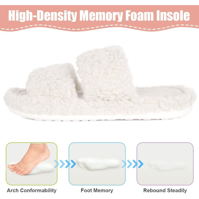 Тапочки жіночі халатні OFF-CUP з м'якою підошвою та декором у вигляді акули, білі, 38/39